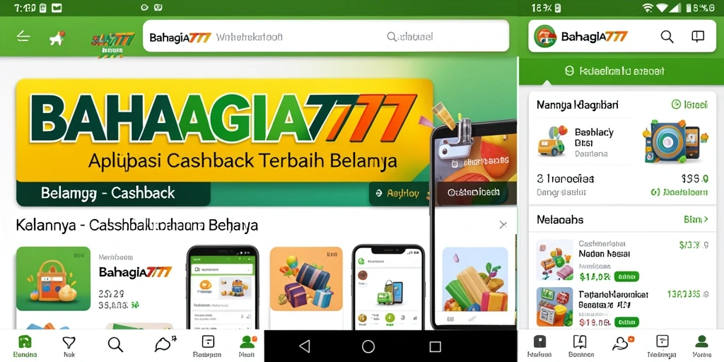 Tampilan antarmuka BAHAGIA777 yang sederhana dan fungsional untuk cashback.