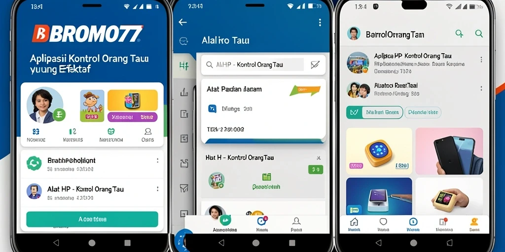 Antarmuka BROMO77 yang intuitif untuk kontrol orang tua.