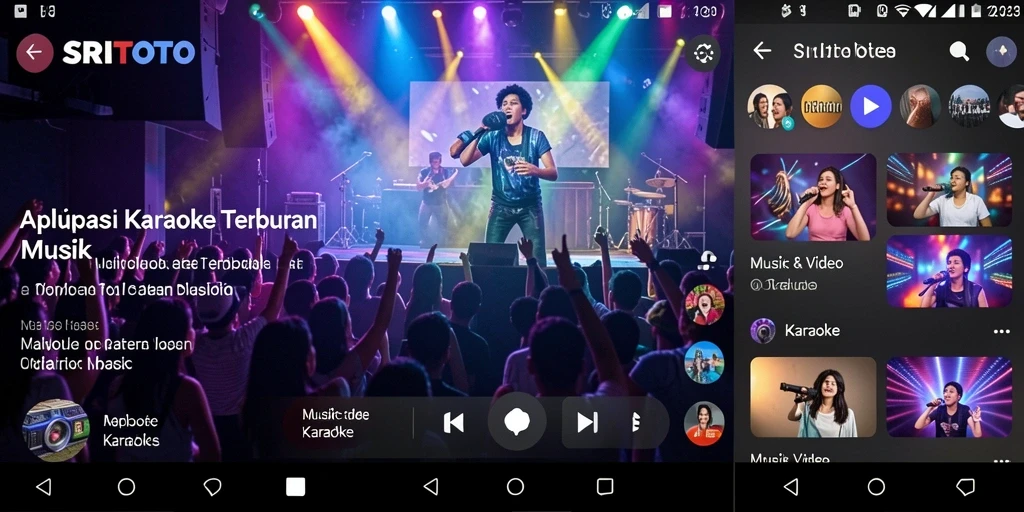 Antarmuka SRITOTO yang user-friendly untuk pengalaman Karaoke yang menyenangkan.
