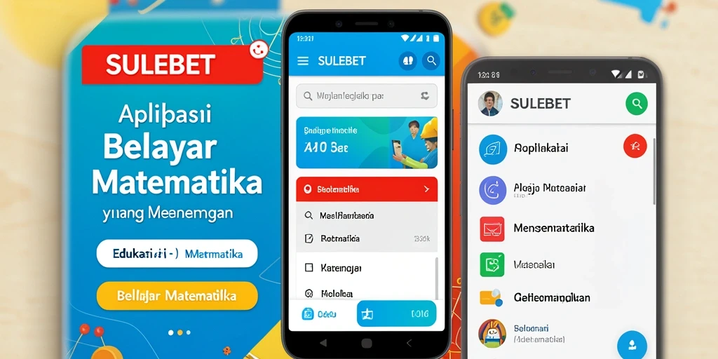 Antarmuka SULEBET yang interaktif untuk belajar Matematika.