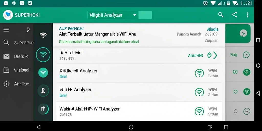 Tampilan antarmuka aplikasi SUPERHOKI yang informatif dan menarik.